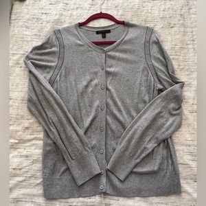 Banana Republic Women’s Gray Button Up Sweater Cardigan